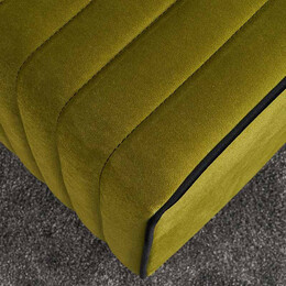 Σκαμπώ Mona Megapap Βελούδινο Χρώμα Πράσινο 40x40x40εκ.