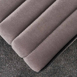 Σκαμπώ Mona Megapap Βελούδινο Χρώμα Γκρι 40x40x40εκ.