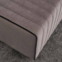 Σκαμπώ Mabel Megapap Βελούδινο Χρώμα Γκρι 80x40x40εκ.