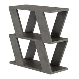 Τραπεζάκι Βοηθητικό Lazena Megapap Μελαμίνης Χρώμα Γκρι Ρετρό 60x22x57εκ.