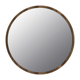 Καθρέπτης Τοίχου Glob Μegapap από Μελαμίνη Χρώμα Καρυδί 59x2x59εκ.