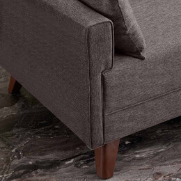 Καναπές Bella Megapap Διθέσιος Υφασμάτινος Χρώμα Καφέ 177x81x85εκ.