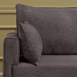 Καναπές Bella Megapap Διθέσιος Υφασμάτινος Χρώμα Καφέ 177x81x85εκ.