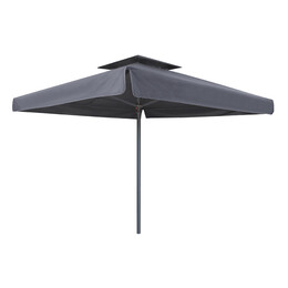 Ομπρέλα Επαγγελματική Juno Megapap Τηλεσκοπική Αλουμινίου Χρώμα Ανθρακί 4x4m.
