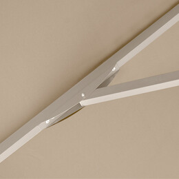 Ομπρέλα Επαγγελματική Juno Megapap Τηλεσκοπική Αλουμινίου Χρώμα Εκρού 3x3m.