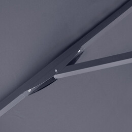 Ομπρέλα Κήπου Zola Megapap Αλουμινίου Χρώμα Ανθρακί 2x3m.