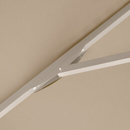 Ομπρέλα Επαγγελματική Juno Megapap Τηλεσκοπική Αλουμινίου Χρώμα Εκρού 3,5x3,5m.