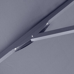 Ομπρέλα Επαγγελματική Juno Megapap Τηλεσκοπική Αλουμινίου Χρώμα Ανθρακί 3,5x3,5m.