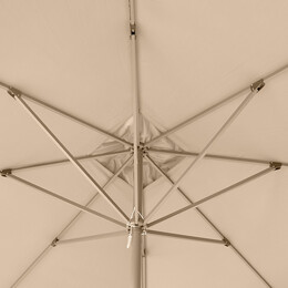 Ομπρέλα Κήπου Dylan Megapap Αλουμινίου Χρώμα Εκρού 3x3m.