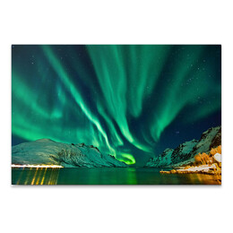 Πίνακας σε Καμβά "aurora Borealis" Megapap Ψηφιακής Εκτύπωσης 100x70x3εκ.
