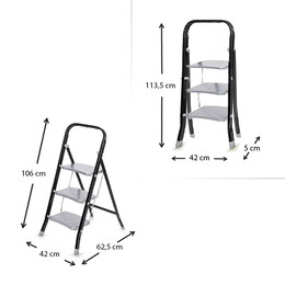 Σκαλοσκαμπό Class Perilla Μεταλλικό 3 Σκαλιών 69εκ.