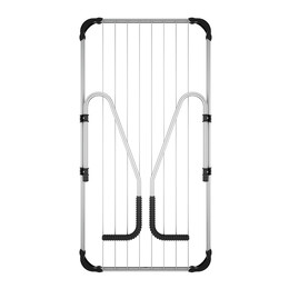 Απλώστρα Ρούχων Μπαλκονιού Perilla Πτυσσόμενη Μεταλλική Μήκος Απλώματος 11m.