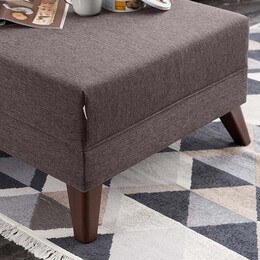 Γωνιακός Καναπές Bella Megapap Αριστερή Γωνία Υφασμάτινος Χρώμα Καφέ 275x165x85εκ.