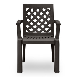 Σετ Τραπεζαρία Κήπου Callan Megapap 5τμχ Πολυπροπυλενίου Τραπέζι 120x70 - Πολυθρόνα Χρώμα Καφέ S_gp046-0002,1+gp046-0004,3x4