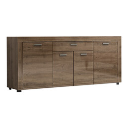 Μπουφές Μελαμίνης Joseph Megapap Χρώμα Καρυδί 177x40x76εκ.