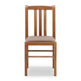 Καρέκλα Τραπεζαρίας Derry Megapap από Μασίφ Ξύλο Οξιάς Χρώμα Καρυδί 42x42x90εκ.
