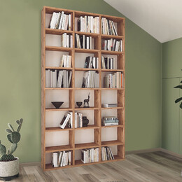 Βιβλιοθήκη Μελαμίνης Fyodor Megapap Χρώμα Pine oak 102x16x178εκ.