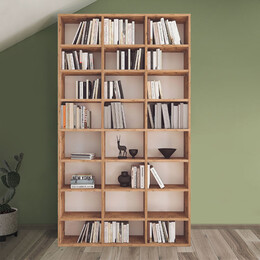 Βιβλιοθήκη Μελαμίνης Fyodor Megapap Χρώμα Pine oak 102x16x178εκ.