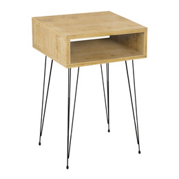 Κομοδίνο Μελαμίνης Scott Megapap Χρώμα Sapphire oak 40x30x60εκ.