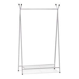 Επιδαπέδια Κρεμάστρα Shua Megapap Μεταλλική Χρώμα Λευκό 90x38x150εκ.