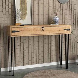 Κονσόλα Μελαμίνης Cenova Megapap Χρώμα Sapphire oak 120x35x89,8εκ.
