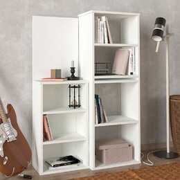 Γραφείο Εργασίας Πολυμορφικό Last Megapap από Μελαμίνη Χρώμα Λευκό 119x44,7x123εκ.