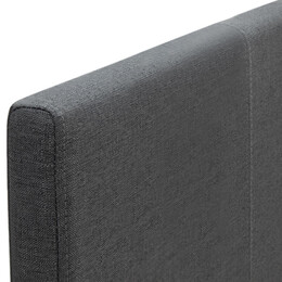 Κρεβάτι Flat Megapap Υφασμάτινο Χρώμα Ανθρακί 160x200εκ.