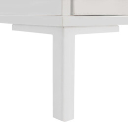 Τραπεζάκι Σαλονιού Slide Megapap από Μελαμίνη Χρώμα Λευκό 90x90x42εκ.