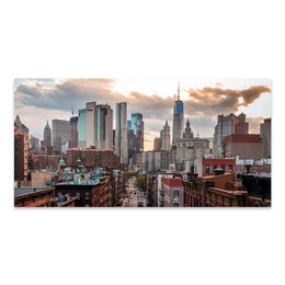 Πίνακας σε Καμβά "new York Manhattan" Megapap Ψηφιακής Εκτύπωσης 140x70x3εκ.