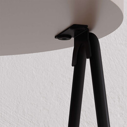 Τραπεζάκι Βοηθητικό Essel Megapap Μελαμίνης Χρώμα Ανοιχτή Μόκα 35x35x42εκ.