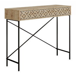 Κονσόλα Giovanni Megapap Μεταλλική - Μελαμίνης Χρώμα Sapphire oak 110x35,6x90εκ.