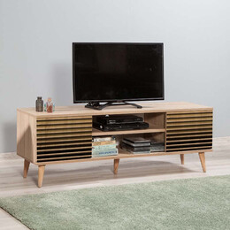 Έπιπλο Τηλεόρασης Soho Megapap από Μελαμίνη Χρώμα Sonoma 148x40x50 εκ.