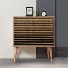 Συρταρτιέρα Soho Megapap από Μελαμίνη Χρώμα Sonoma 80x40x90εκ.