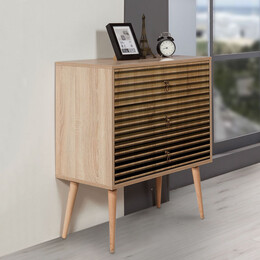 Συρταρτιέρα Soho Megapap από Μελαμίνη Χρώμα Sonoma 80x40x90εκ.