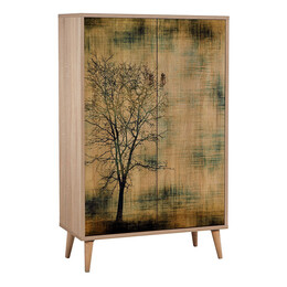 Παπουτσοθήκη - Ντουλάπι Soho Megapap από Μελαμίνη Χρώμα Sonoma 80x36x127εκ.