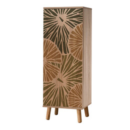 Παπουτσοθήκη - Ντουλάπι Soho Megapap από Μελαμίνη Χρώμα Sonoma 50x38x135εκ.