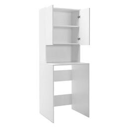 Έπιπλο Πλυντηρίου Ceza Megapap από Μελαμίνη Χρώμα Λευκό 65x60x182εκ.