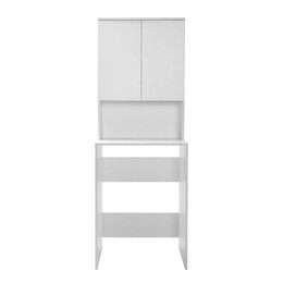 Έπιπλο Πλυντηρίου Ceza Megapap από Μελαμίνη Χρώμα Λευκό 65x60x182εκ.