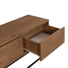 Έπιπλο Τηλεόρασης Amedeo Megapap από Μελαμίνη Χρώμα Καρυδί 180x40x50εκ.