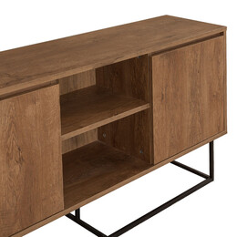 Μπουφές Amedeo Megapap από Μελαμίνη Χρώμα Καρυδί 140x36x72εκ.