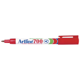 Ανεξίτηλος Μαρκαδόρος Artline 700 Κόκκινο ART700072