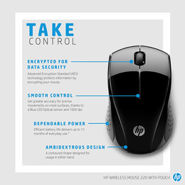 Hp Wireless Mouse 220 (3fv66aa) (Hp3fv66aa)