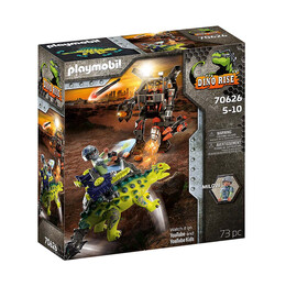 Playmobil Αγκυλόσαυρος με Μαχητή Εναντίον Ρομπότ (70626) (Ply70626)