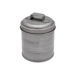 Estia Δοχειο Ζαχαρης Μεταλλικο 11x11x14cm με Αεροστεγες Καπακι