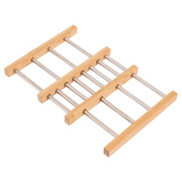 Estia Βαση Μαγειρικου Σκευους Bamboo Essentials me Ανοξειδωτο Ατσαλι Πτυσσομενη 22x21.3x2.2cm