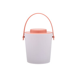 Estia Δοχειο Παγου Πλαστικο Διπλου Τοιχωματος με Λαβιδα Σαπιο Μηλο