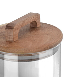 Estia Δοχειο Αποθηκευσης Acacia Γυαλινο 1000ml 10x10x19cm