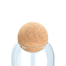 Estia Δοχειο Αποθηκευσης Γυαλινο 450ml με Καπακι Φελλου