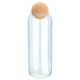 Estia Δοχειο Αποθηκευσης Γυαλινο 1300ml με Καπακι Φελλου