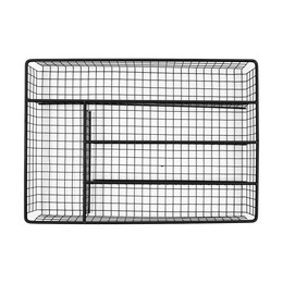 Estia Θηκη Συρταριου Metal Black  Μεταλλικη 36x26cm Μαυρη